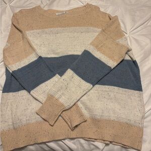 Nice sweater with beautiful colors. Only worn a couple of times great condition